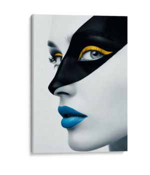 Perfil rostro mujer (blanco-negro)