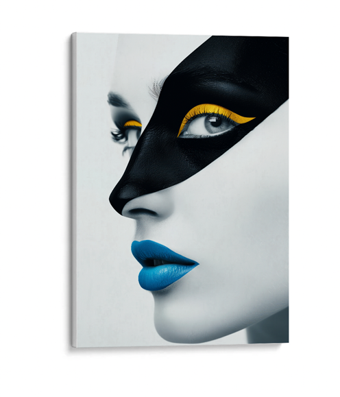 Perfil rostro mujer (blanco-negro)