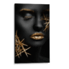 Rostro mujer negro dorado