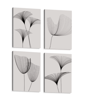 Lineas de flores (4 PIEZAS)