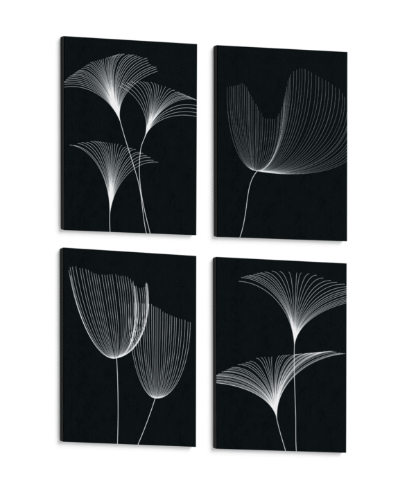 Lineas de flores (4 PIEZAS)